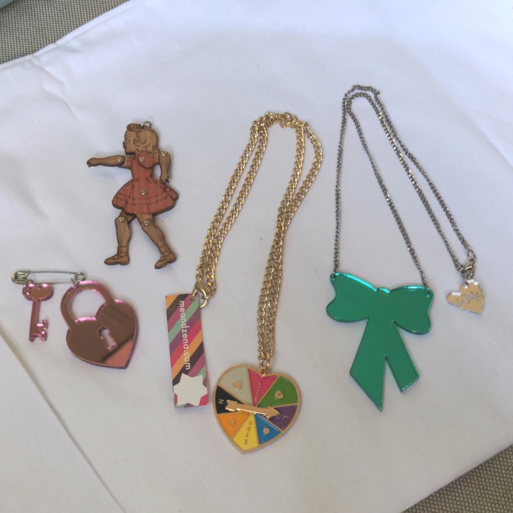 4 cute necklaces/ charms